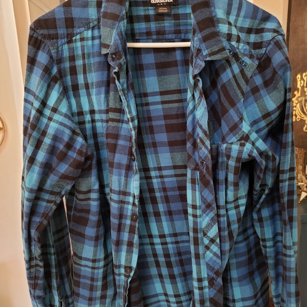 Quicksilver blue flannel
